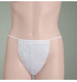 One~Dee's Bikini Panty-Bikini Panty One-Dees White One Size Fits Most Disposable
