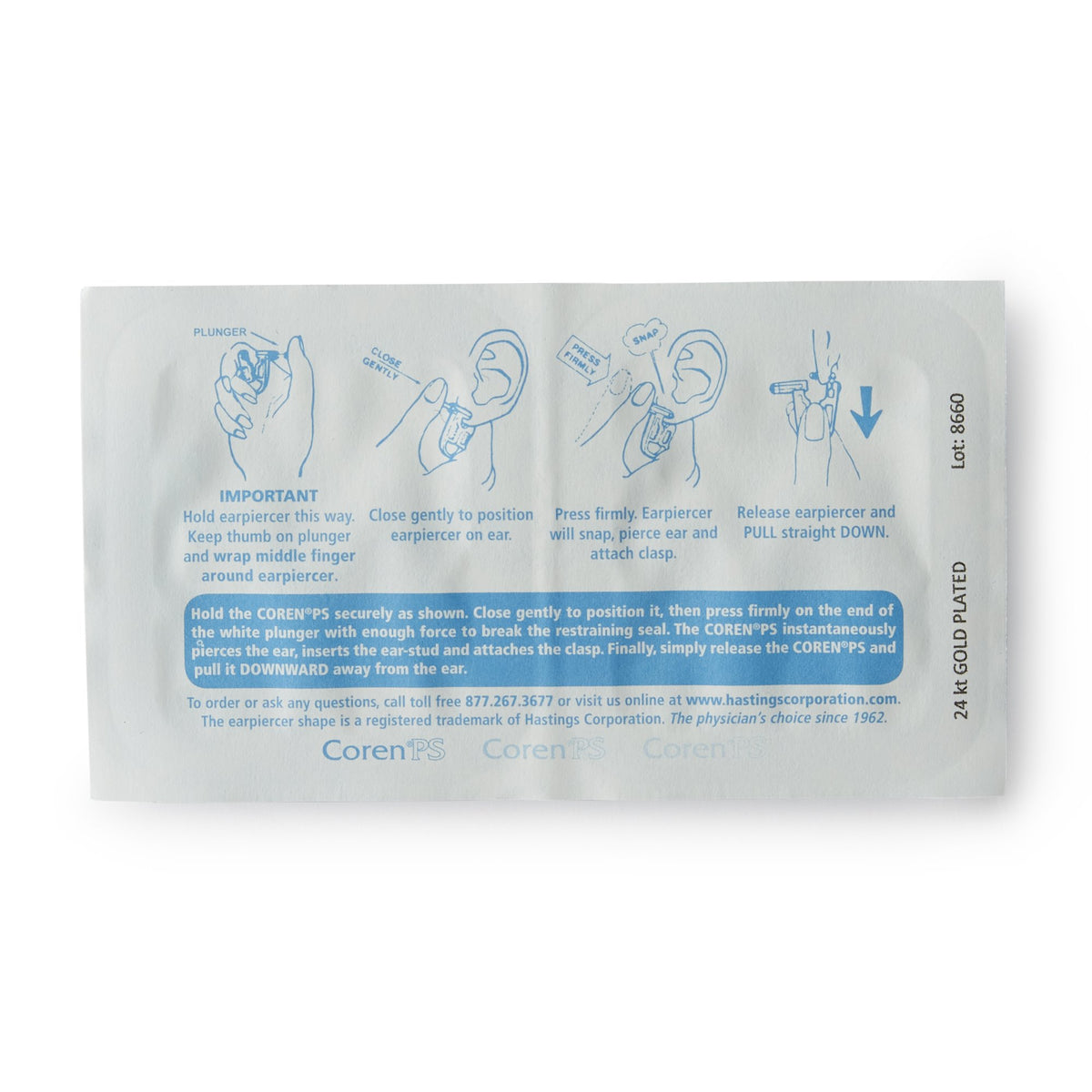 Coren PS Ear Piercer - Instruments>Ear Piercer>Ear Piercers - Hastings Corp