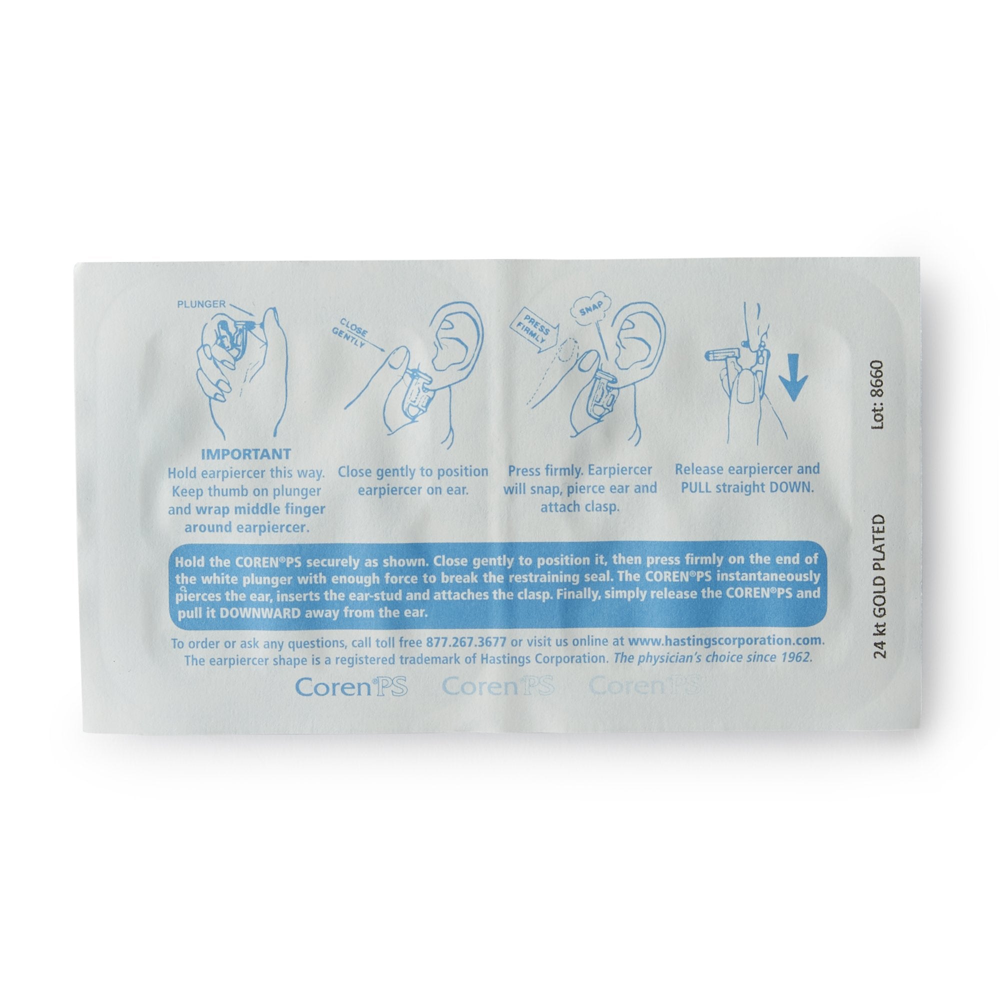 Coren PS Ear Piercer - Instruments>Ear Piercer>Ear Piercers - Hastings Corp