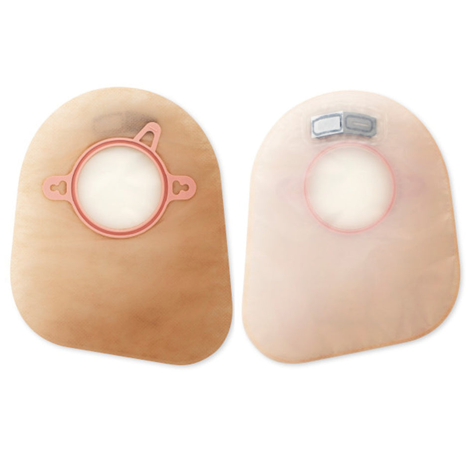 New Image Two-Piece Closed End Transparent Filtered Ostomy Pouch, 7 Inch Length, 2 Inch Flange-Ostomy Pouch New Image Two-Piece System 7 Inch Length Closed End