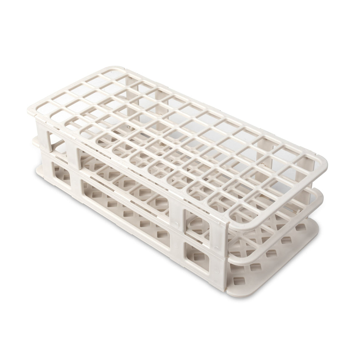Heathrow Scientific Test Tube Rack, 24.5 x 10.5 x 6.3 Centimeter-Fold and Snap Test Tube Rack 60 Place 5 to 15 mL Tube Size White 2-2/5 X 4-1/8 X 9-2/3 Inch