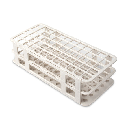 Heathrow Scientific Test Tube Rack, 24.5 x 10.5 x 6.3 Centimeter-Fold and Snap Test Tube Rack 60 Place 5 to 15 mL Tube Size White 2-2/5 X 4-1/8 X 9-2/3 Inch