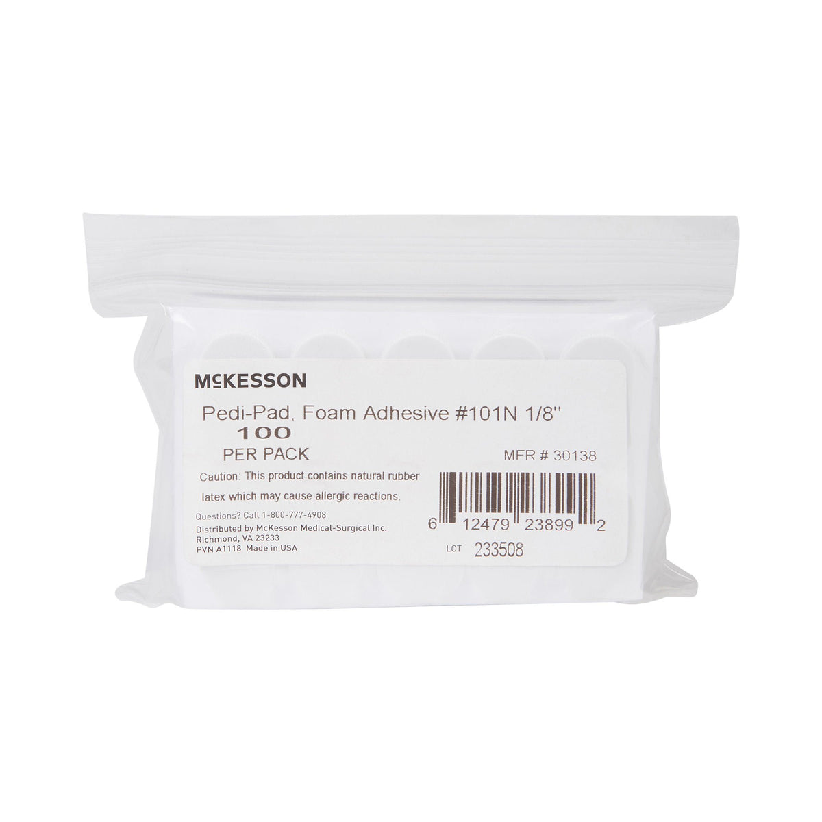McKesson Pedi-Pad White Protective Pad, Size 101 – Narrow - Orthopedic>Immobilizers, Splints and Supports>Lower Body>Ankle...