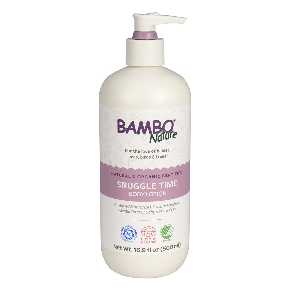 Bambo� Nature Snuggle Time Baby Lotion, 500 mL pump bottle-Baby Lotion Bambo� Nature Snuggle Time 16.9 oz. Pump Bottle Unscented Lotion