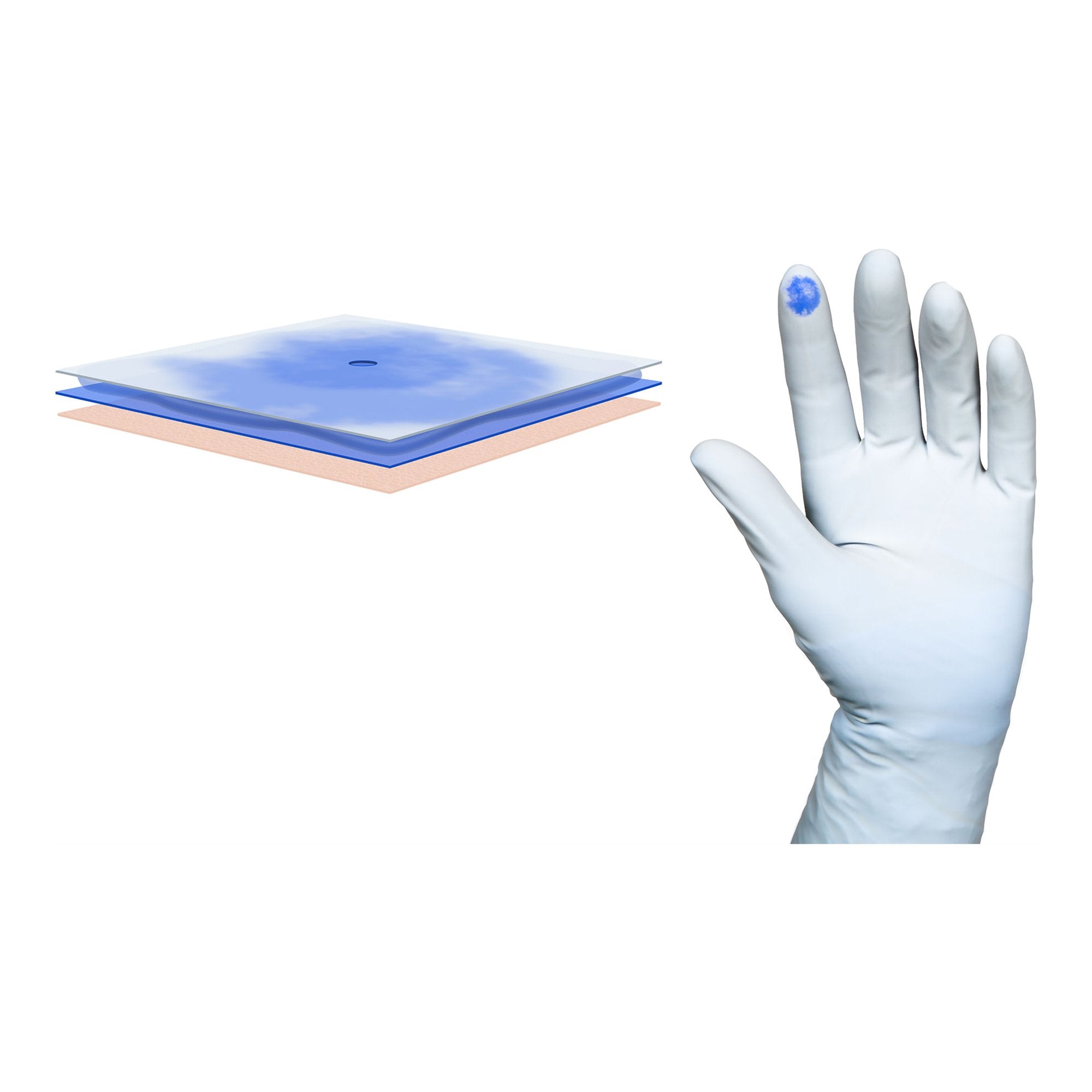 Biogel PI Indicator Underglove Polyisoprene Surgical Underglove, Size 8, Blue-Surgical Underglove Biogel PI Indicator Underglove Size 8 Sterile Polyisoprene Standard Cuff Length Smooth Blue Chemo Tested