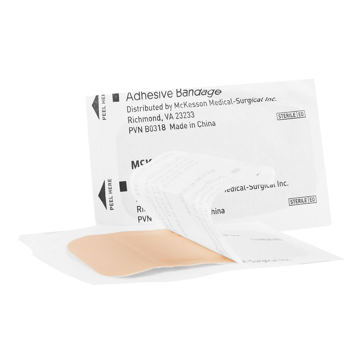 McKesson Tan Adhesive Strip, 2 x 4 Inch - Wound Care>General Wound Care>Adhesive Bandages - McKesson Brand
