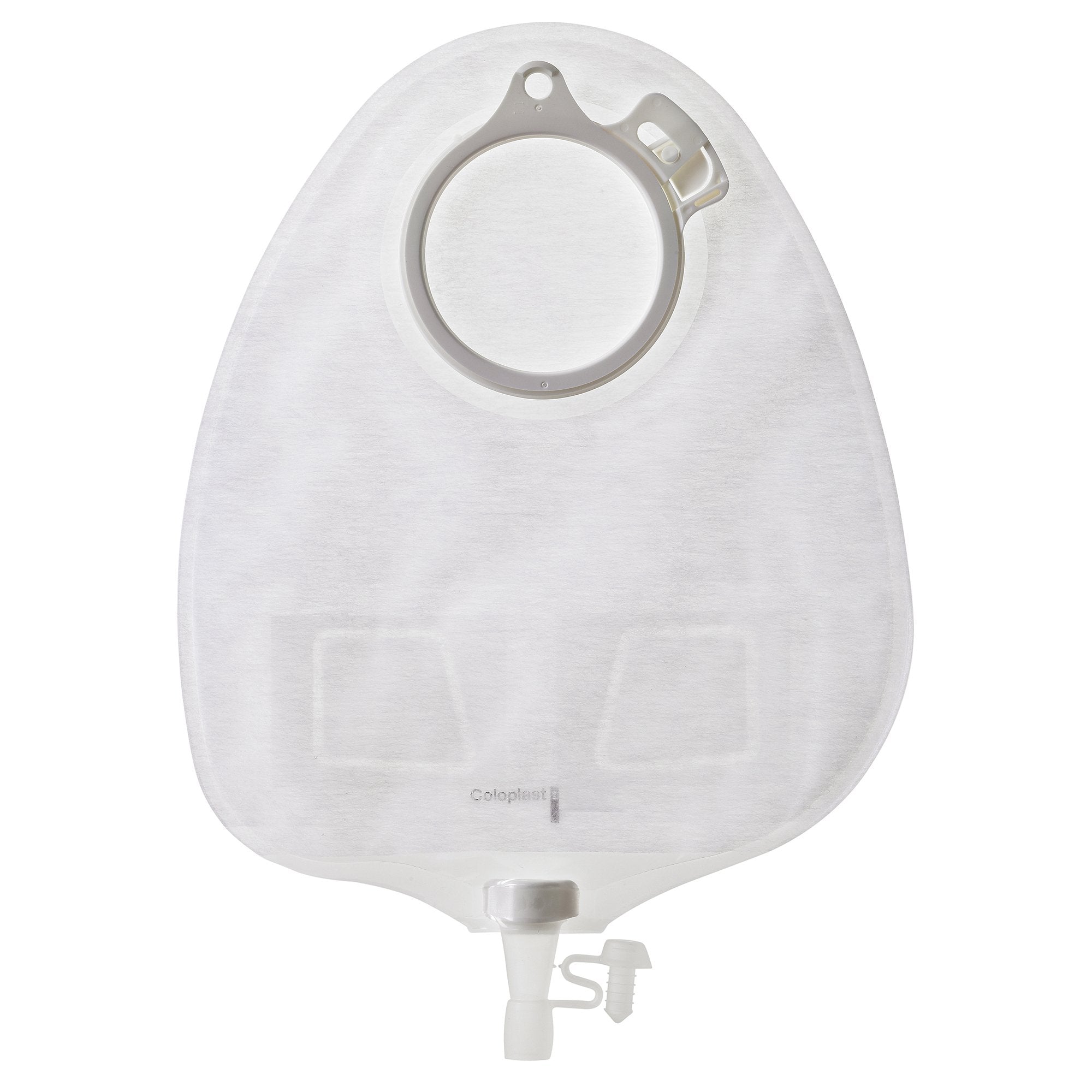 Assura® Two-Piece Transparent Urostomy Pouch, Blue Match - Ostomy>Ostomy Pouches - Coloplast