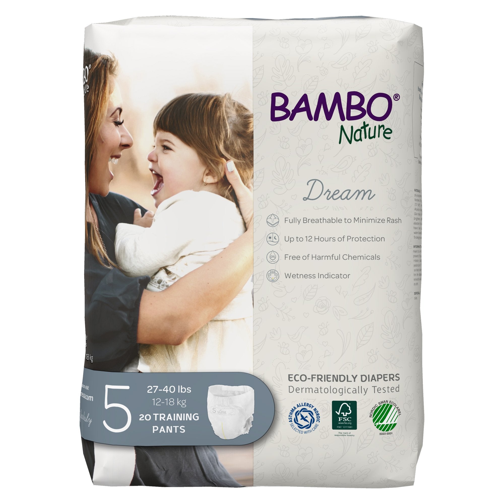 Bambo® Nature Dream Training Pants, Size 5 - Incontinence>Pediatric Diapers and Training Pants - Abena North America