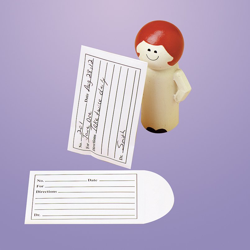 Health Care Logistics Pill Envelope-Medication Envelope White 2-1/4 X 3-1/2 Inch