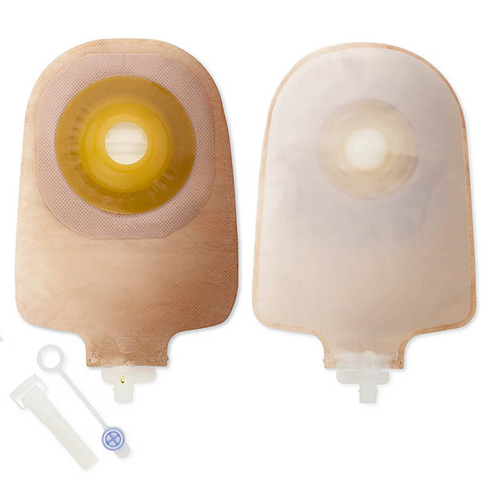 Premier One-Piece Drainable Transparent Urostomy Pouch, 9 Inch Length, 1-Inch Stoma-Urostomy Pouch Premier One-Piece System 9 Inch Length 1 Inch Stoma Drainable