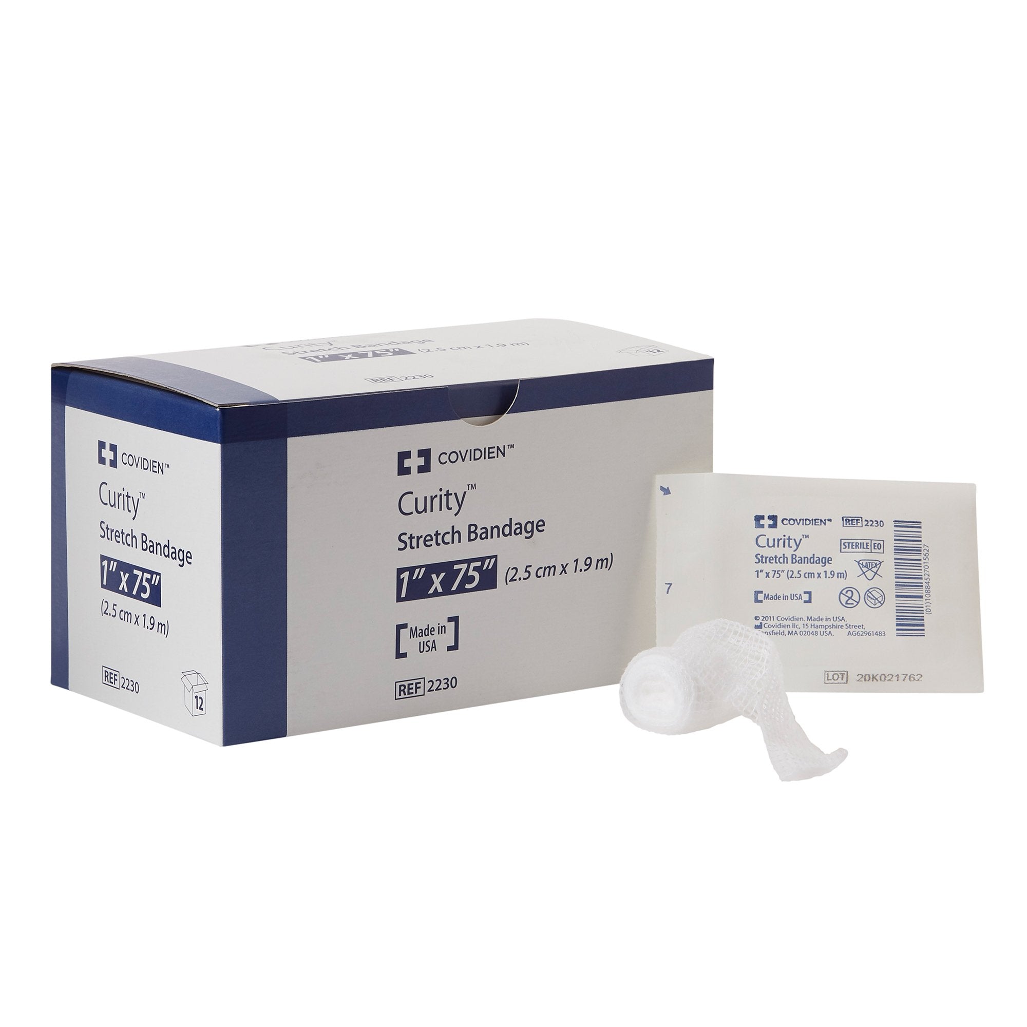 Curity Sterile Conforming Bandage, 1 x 75 Inch, 1-Ply-Conforming Bandage Curity 1 X 75 Inch 1-Ply Sterile 1 per Pack