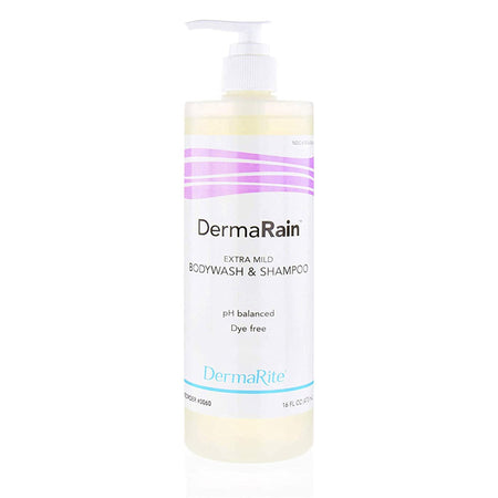DermaRain Shampoo and Body Wash 16 oz. Pump Bottle-Shampoo and Body Wash DermaRain 16 oz. Pump Bottle Scented
