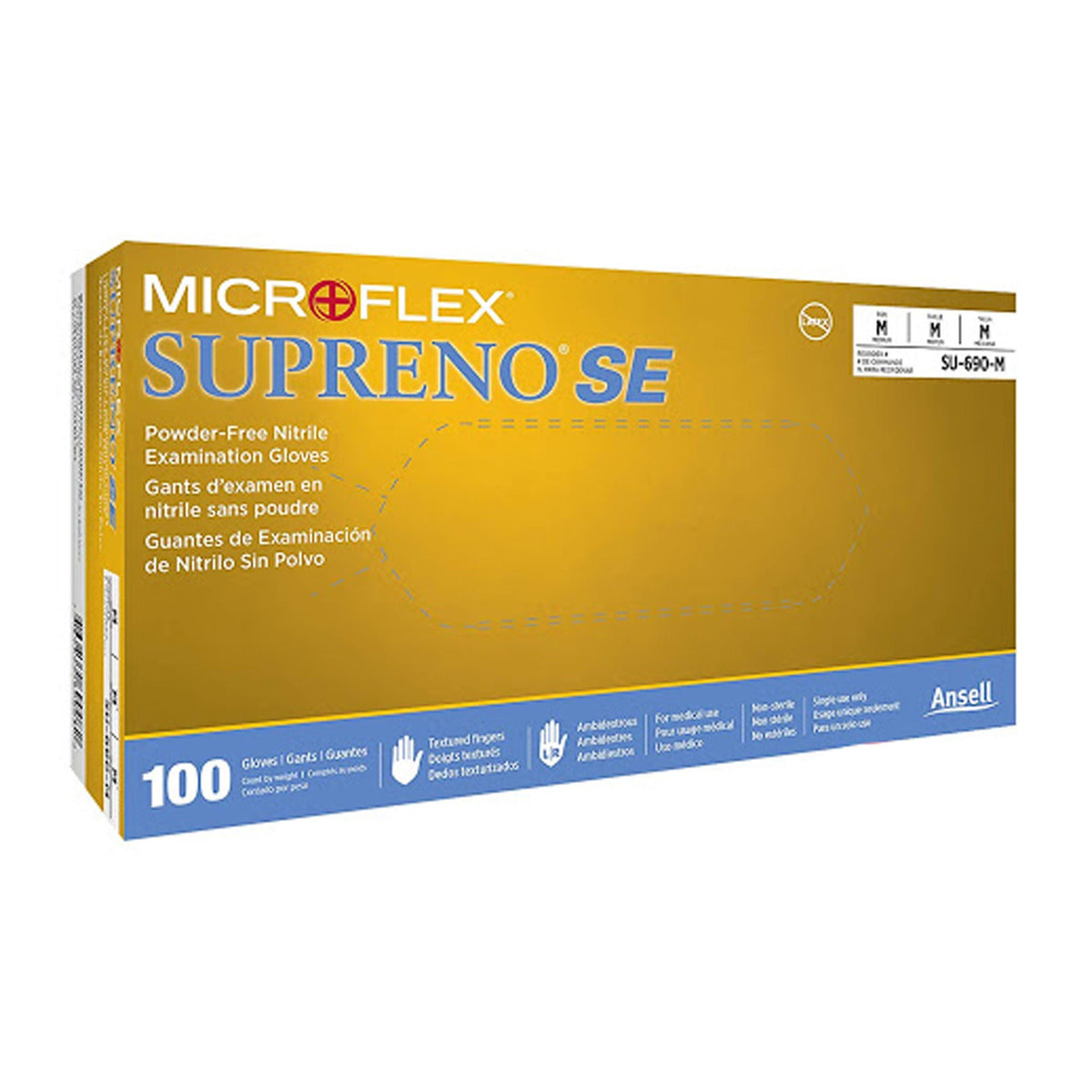 Supreno® SE Nitrile Exam Glove, Medium, Blue - Gloves>Exam Gloves - Microflex Medical