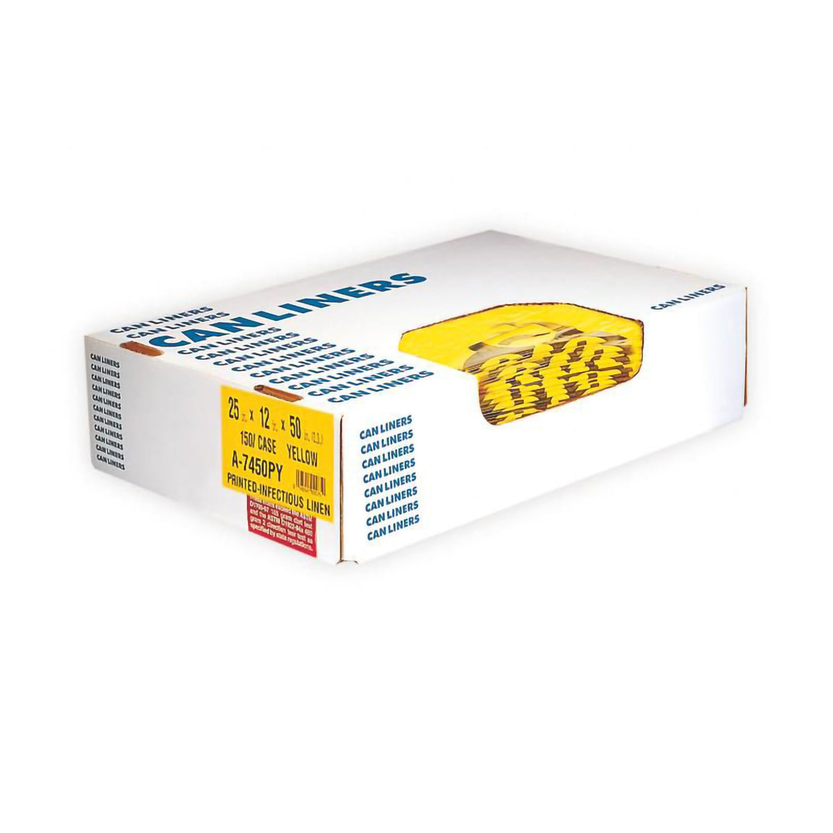 Chemotherapy Linen Bag-Chemotherapy Linen Bag 40 to 45 gal. Yellow Bag Polyethylene 40 X 46 Inch