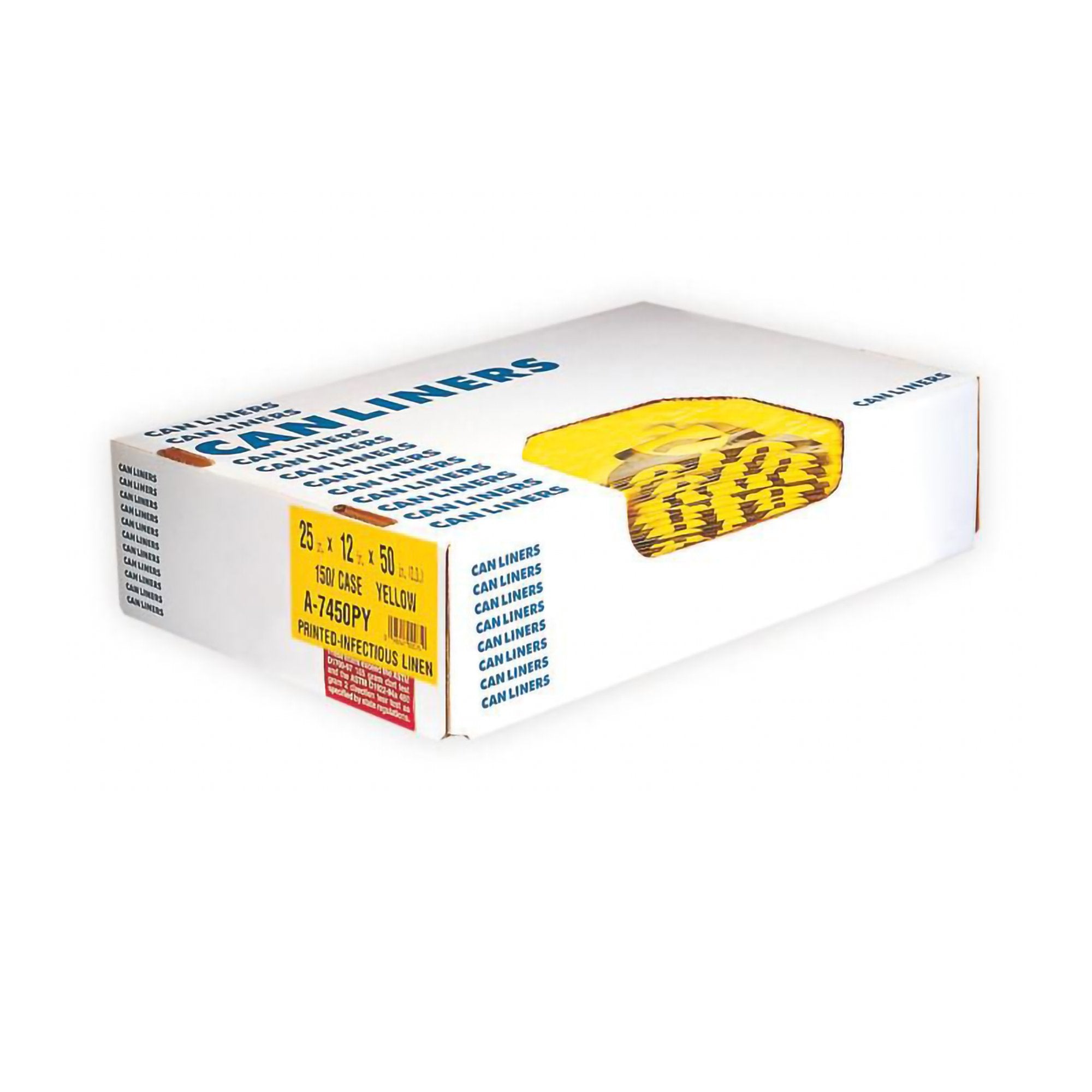Chemotherapy Linen Bag-Chemotherapy Linen Bag 40 to 45 gal. Yellow Bag Polyethylene 40 X 46 Inch