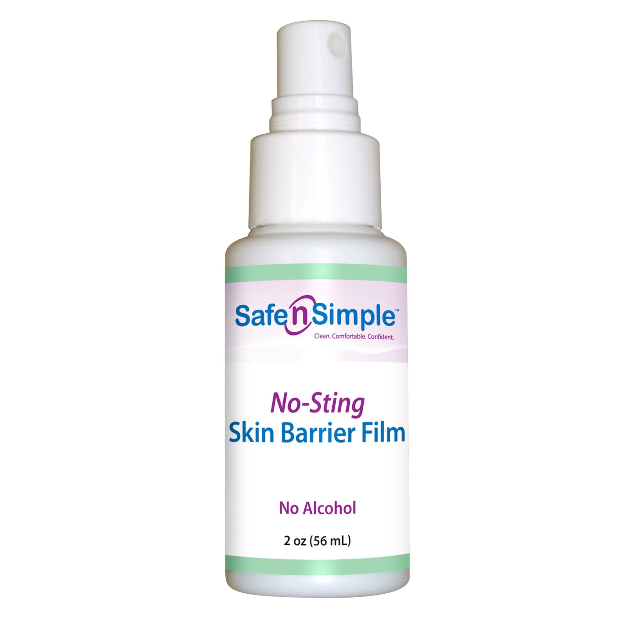 Safe n Simple Skin Barrier Film Spray Bottle, 2 oz-Skin Protectant Safe N Simple No-Sting 2 oz. Spray Bottle Liquid