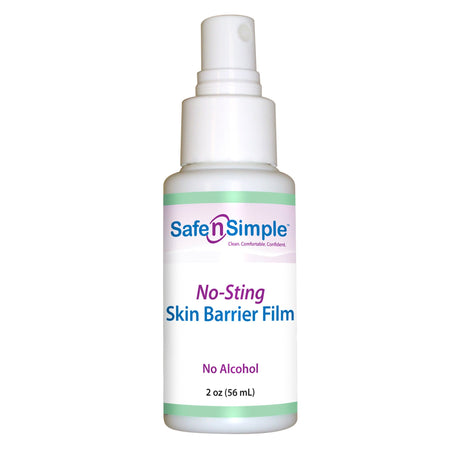 Safe n Simple Skin Barrier Film Spray Bottle, 2 oz-Skin Protectant Safe N Simple No-Sting 2 oz. Spray Bottle Liquid