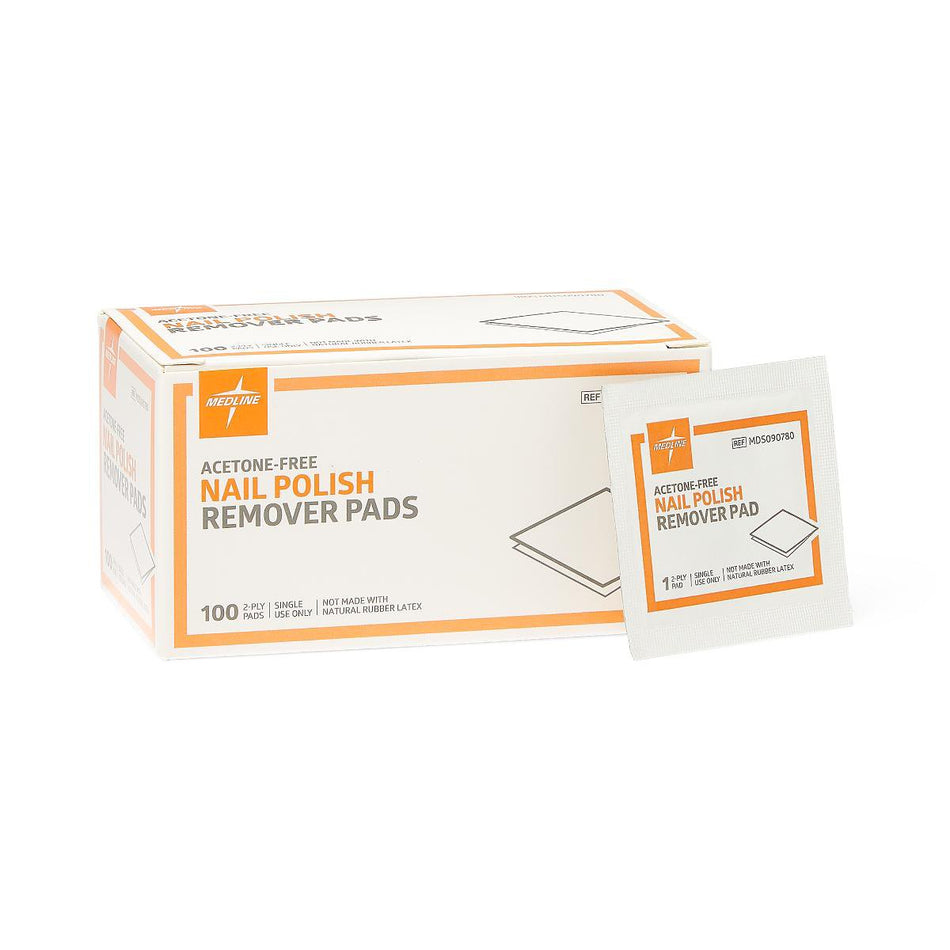 Nail Polish Remover Pad Medline 1-1/4 X 3 Inch - Personal Hygiene>Nail Care>Nail Polish Remover - Medline