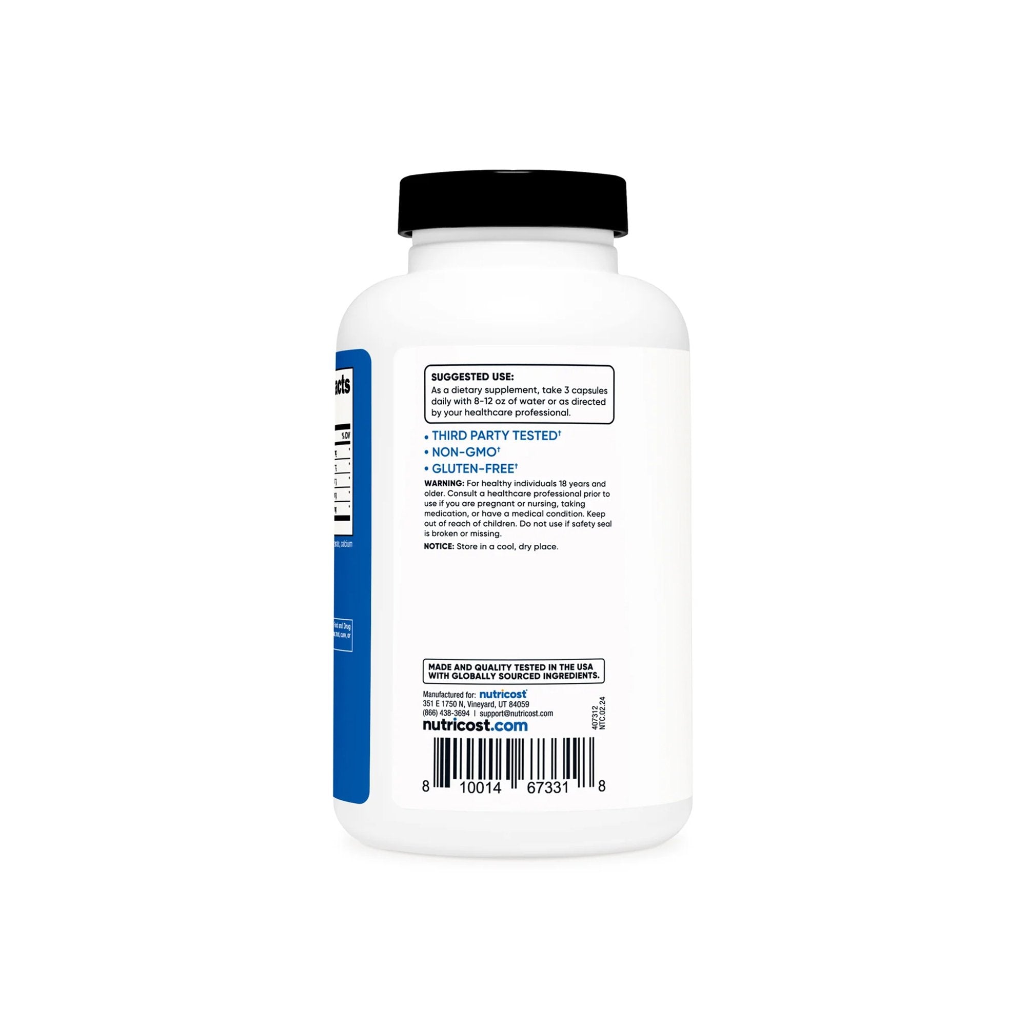 VITAMIN, CAP NITRIC OXIDE BOOSTER 750MG (180/BT 12BT/CS)