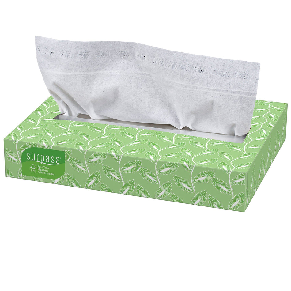 Surpass* Facial Tissue-Surpass* Facial Tissue White 8 X 8-2/5 Inch 125 Count