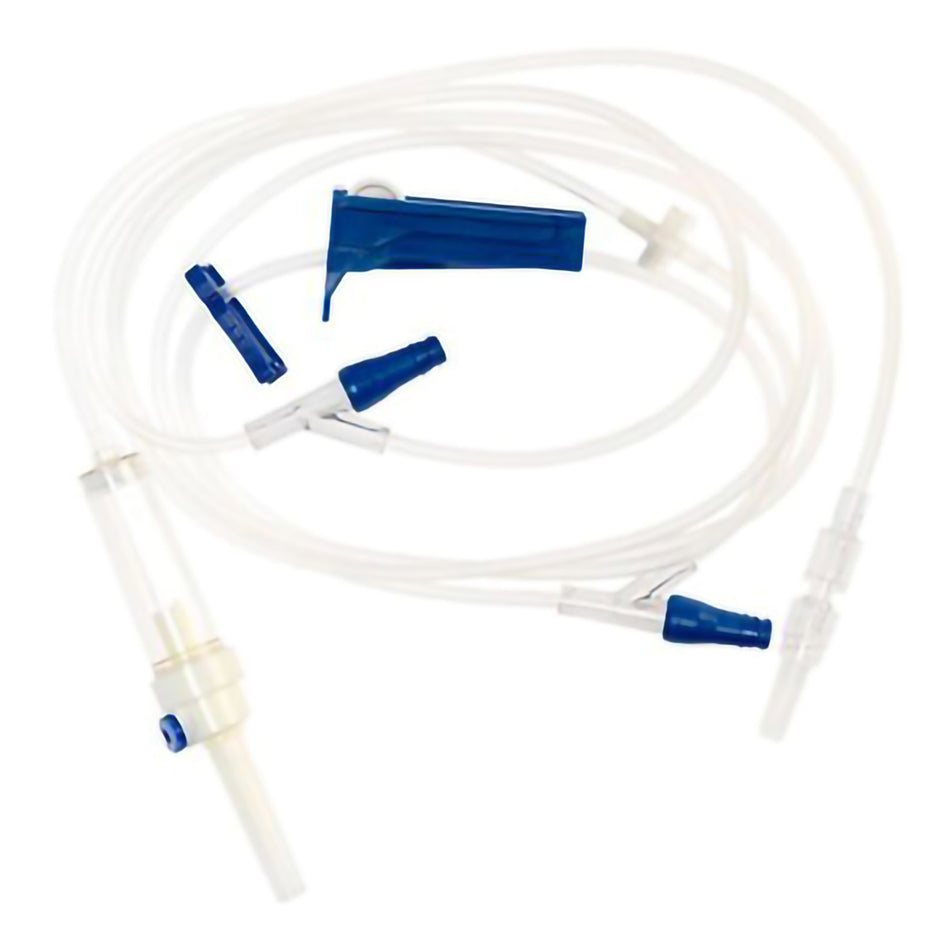 McKesson IV Pump Set, 16 mL-IV Pump Set McKesson Pump 2 Ports 10 Drops / mL Drip Rate Without Filter 97 Inch Tubing Solution Without Flow Regulator