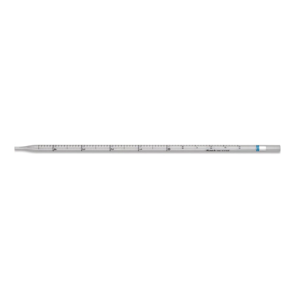 McKesson Serological Pipette, 5 mL, Blue Striped-McKesson Serological Pipette 5 mL 0.1 mL Graduation Increments / 2.5 mL Negative Graduations Sterile