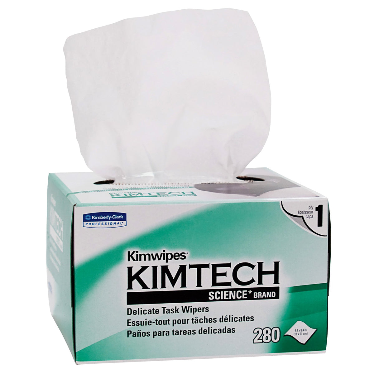 Kimtech Science Kimwipes Delicate Task Wipes, 1 Ply-Delicate Task Wipe Kimtech Science Kimwipes Light Duty White NonSterile 1 Ply Tissue 4-2/5 X 8-2/5 Inch Disposable