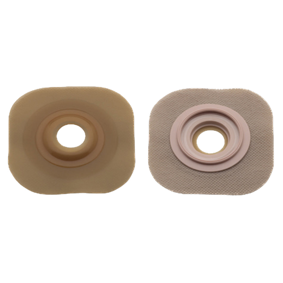 New Image Flextend Colostomy Barrier With 7/8 Inch Stoma Opening-"Ostomy Barrier New Image Flextend Precut, Extended Wear Without Tape 44 mm Flange Green Code System Hydrocolloid 7/8 Inch Opening"