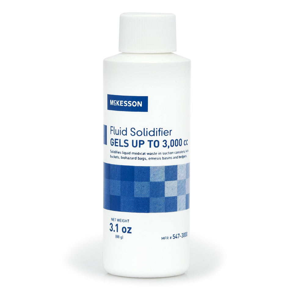 McKesson Fluid Solidifier - Fast, Effective, Gels up to 3,000 cc - Screw Cap Bottle, 3.1 oz-"Fluid Solidifier McKesson 3,000 cc Screw Top Bottle 3.17 oz"