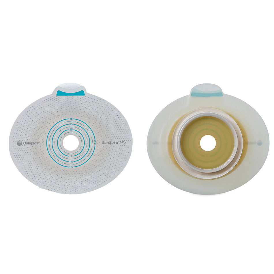 SenSura Mio Click Ostomy Barrier With 10-65 mm Stoma Opening-"Ostomy Barrier SenSura Mio Click Trim to Fit, Extended Wear Elastic Adhesive 70 mm Flange Yellow Code System 10 to 65 mm Opening"