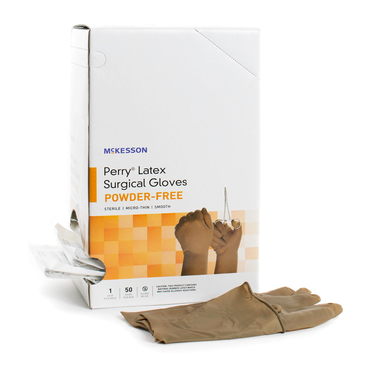 McKesson Perry® Latex Surgical Glove, Size 9, Brown - Gloves>Surgical Gloves - McKesson Brand