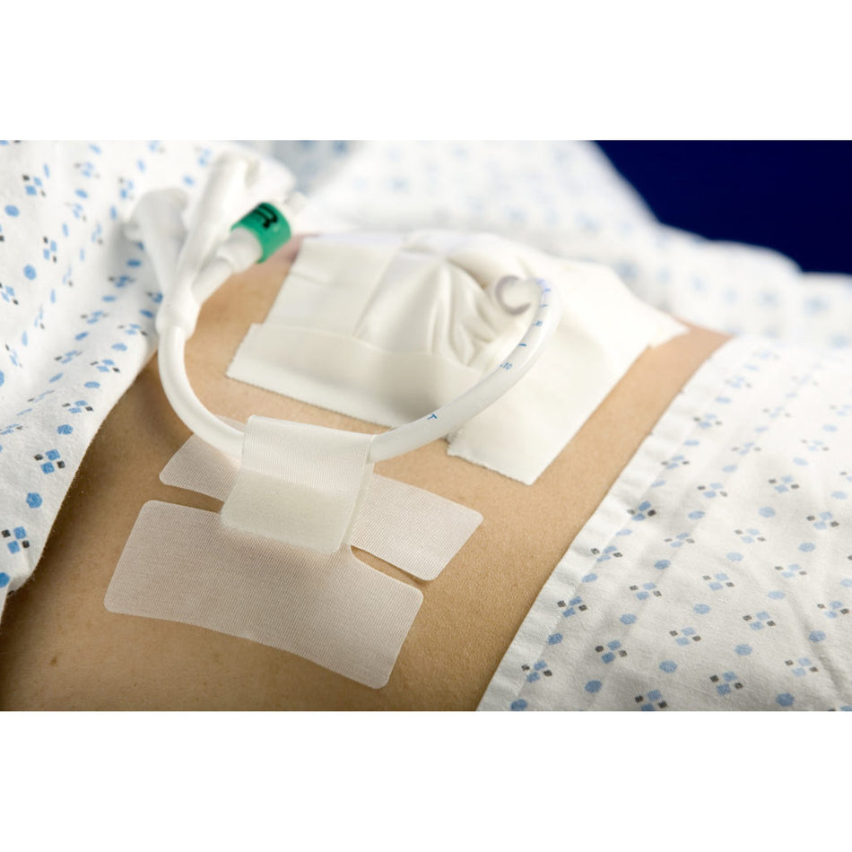 Cath-Secure Holder, Tube-"Holder, Tube Cath-Secure Single Hook and Loop Tab, Hypoallergenic Tape, Butterfly Design"