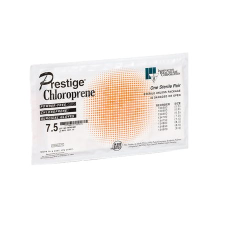 DermAssist Prestige Polyisoprene Surgical Glove, Size 7.5, Ivory-Surgical Glove DermAssist Prestige Size 7.5 Sterile Polyisoprene Standard Cuff Length Fully Textured Ivory Not Chemo Approved