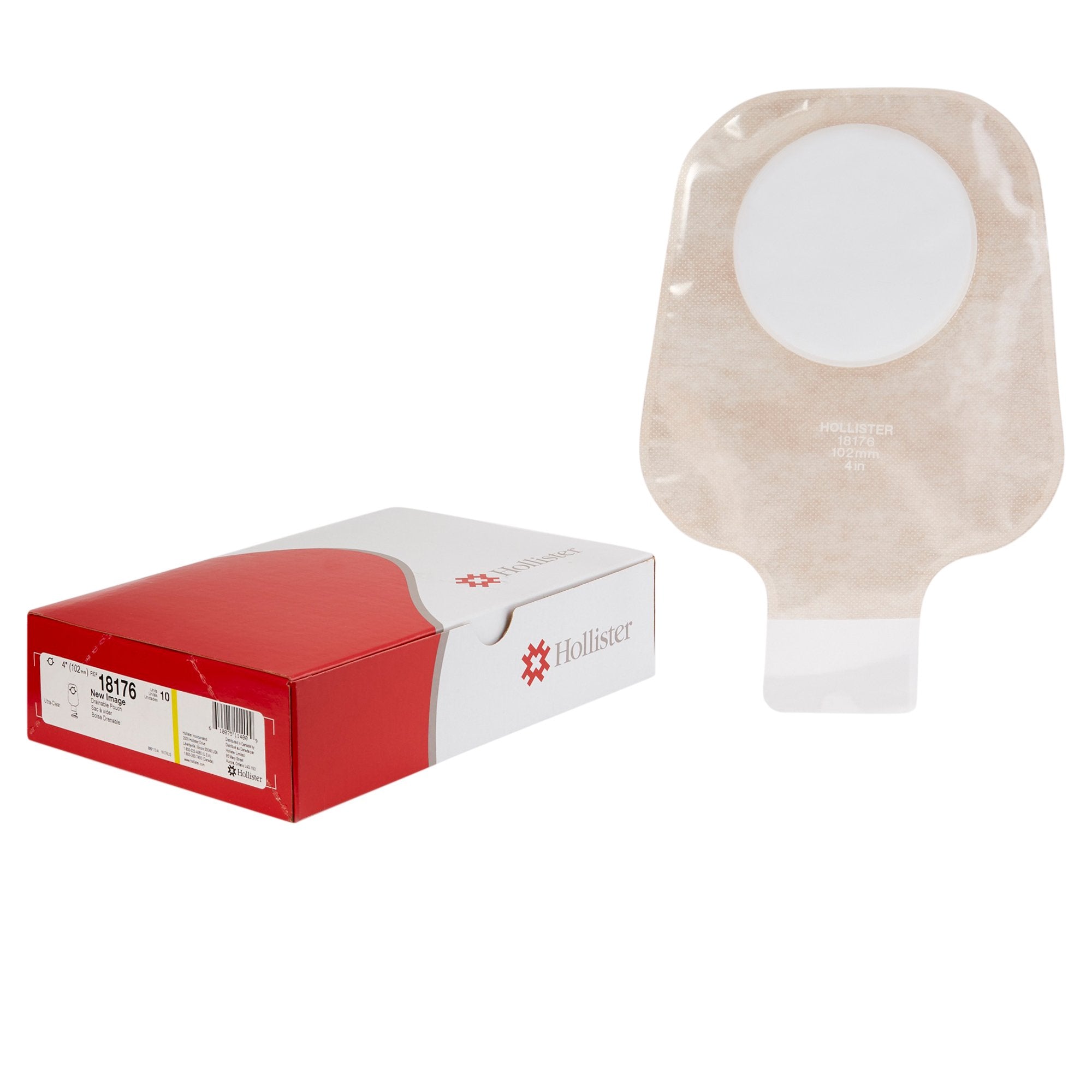 New Image Two-Piece Drainable Ultra-Clear, 12-Inch Length,-Ostomy Pouch New Image Two-Piece System 12 Inch Length Drainable