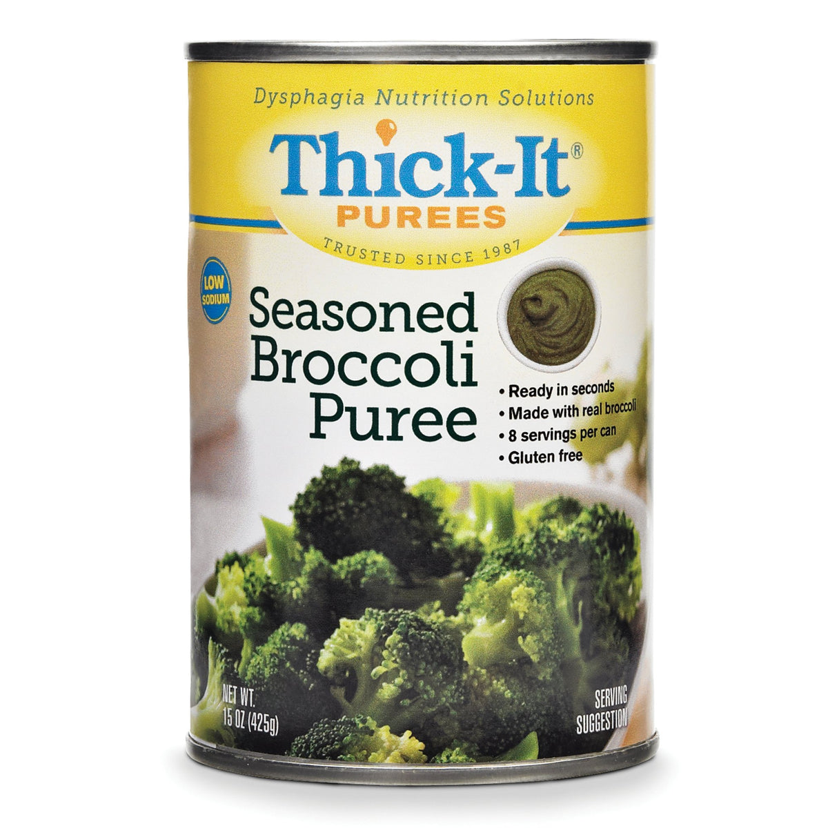 Thick-It Broccoli Pure, 15-ounce Can-Thickened Food Thick-It 15 oz. Can Broccoli Flavor Puree IDDSI Level 4 Extremely Thick/Pureed