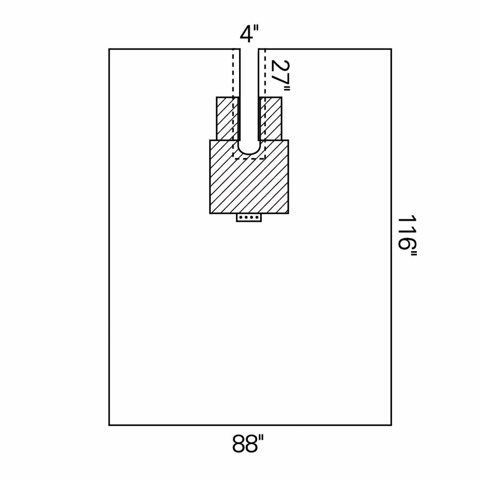 Orthoarts� Sterile Body Split Surgical Drape, 88 W x 116 L Inch-Surgical Drape Orthoarts� Body Split Drape 88 W X 116 L Inch Sterile
