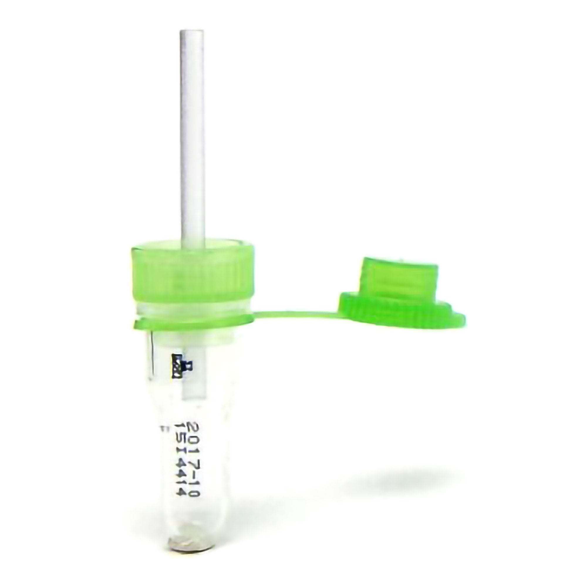 Safe-T-Fill Capillary Blood Collection Tube, 125 L, 1.1 mm Diameter-Safe-T-Fill Capillary Blood Collection Tube Lithium Heparin Additive 125 L Pierceable Attached Cap Plastic Tube