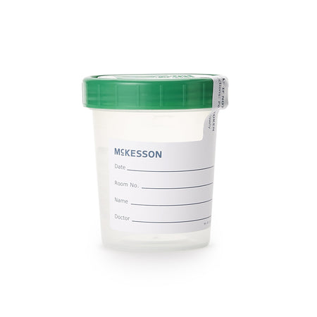 McKesson Specimen Container, 120 mL-Specimen Container McKesson 120 mL (4 oz.) Screw Cap Sterile