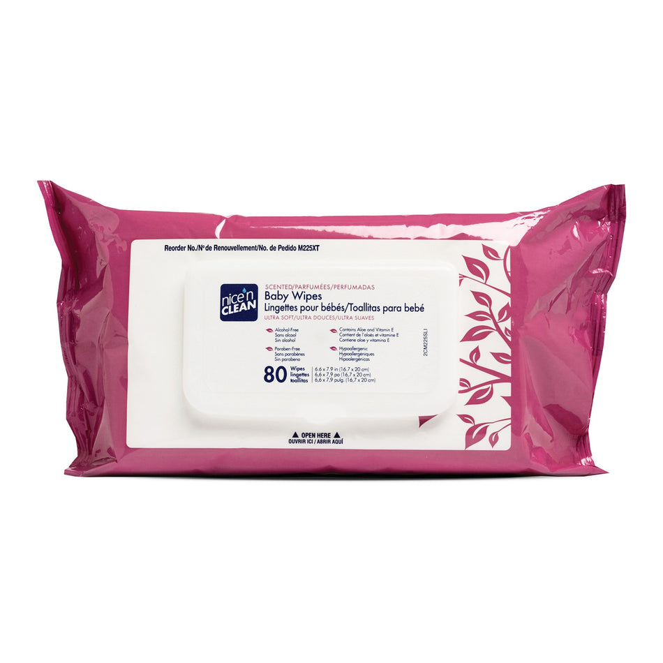 Nice'n Clean� Scented Baby Wipes, Soft Pack-Baby Wipe Nice'n Clean� Soft Pack Scented 80 Count