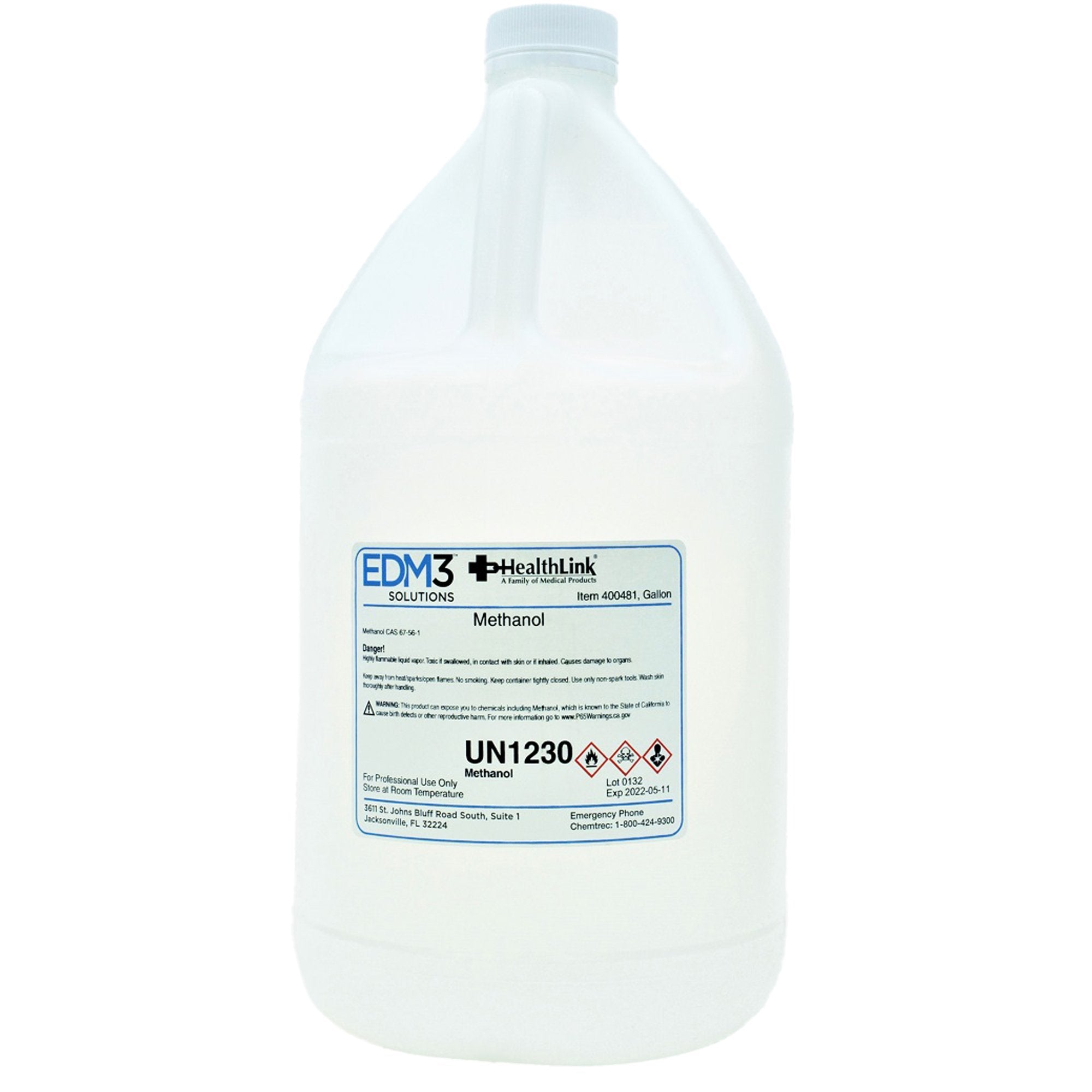 Chemistry Reagent Methanol 100% 1 gal. - Clinical Laboratory>Chemicals and Solutions - EDM 3 LLC