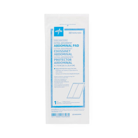 Medline Sterile Abdominal Pad, 8 x 10 Inch-Abdominal Pad Medline 8 X 10 Inch Sterile 1 per Pack