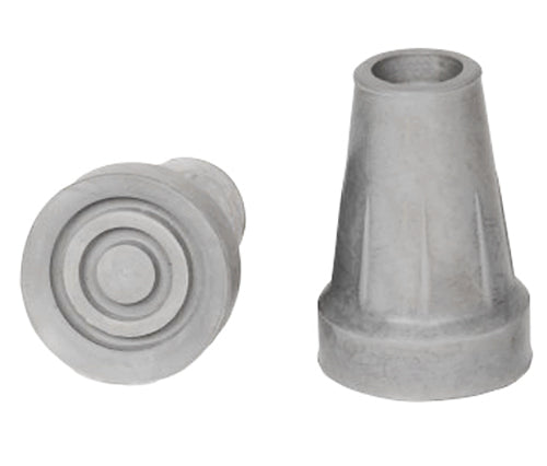 Crutch Tips Jumbo Retail (pr) Grey  (PCP)