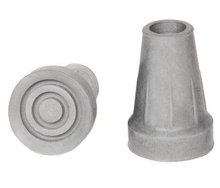 Crutch Tips Jumbo Retail (pr) Grey  (PCP)