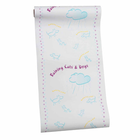 Tidi Crepe Table Paper, 18 Inch x 125 Foot, Print (Cats and Dogs)-Table Paper Tidi Choice 18 Inch Width 125 Foot Length Print (Cats and Dogs) Crepe