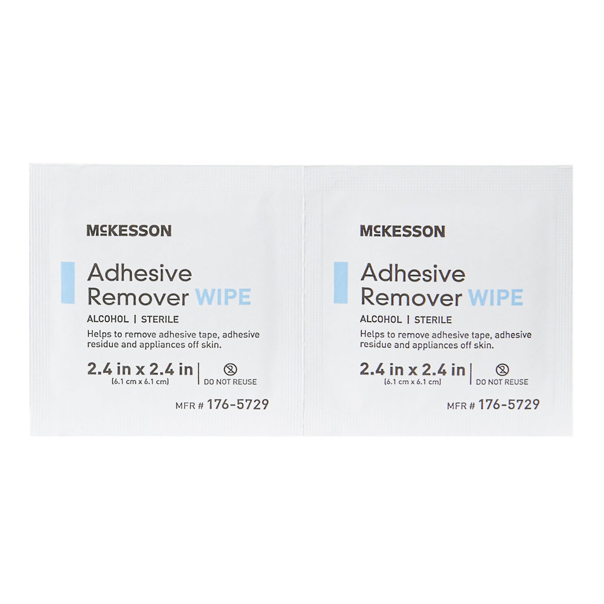 McKesson Adhesive Remover, 2-2/5 x 2-2/5 Inch Wipe-Adhesive Remover McKesson Wipe 50 per Box