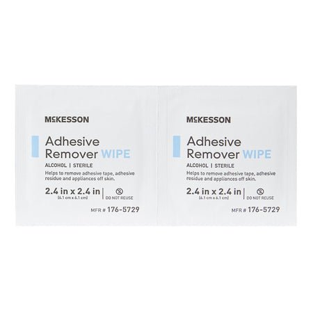 McKesson Adhesive Remover, 2-2/5 x 2-2/5 Inch Wipe-Adhesive Remover McKesson Wipe 50 per Box