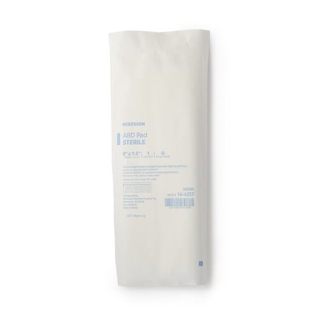 McKesson Sterile Abdominal Pad, 7-1/2 x 8 Inch-Abdominal Pad McKesson 7-1/2 X 8 Inch Sterile 1 per Pack