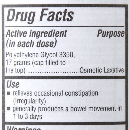 Geri-Care Polyethylene Glycol 3350 Laxative-Laxative Geri-Care Powder 8.3 oz. Polyethylene Glycol 3350