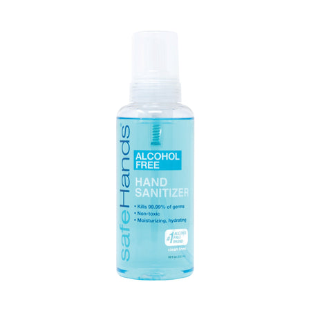 safeHands Alcohol-Free Foaming Hand Sanitizer, 18 oz. Bottle, Clean Linen Scent-Alcohol-Free Hand Sanitizer safeHands 18 oz. BZK (Benzalkonium Chloride) Foaming Bottle