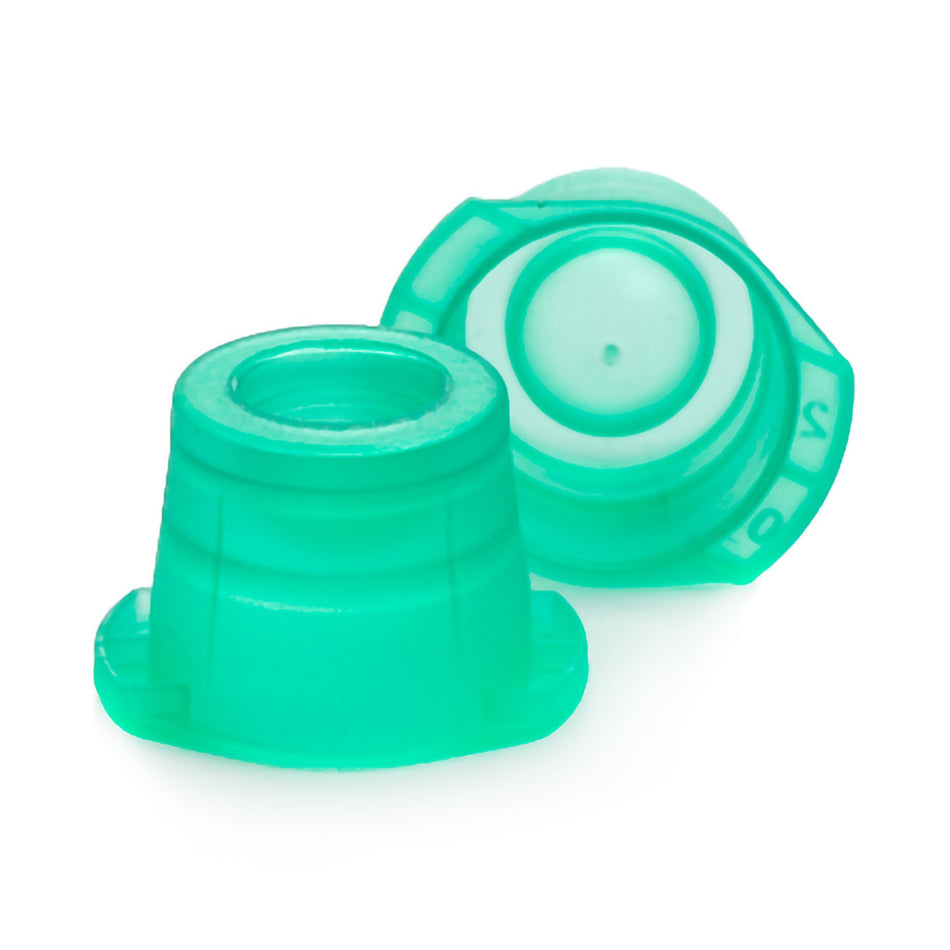 McKesson Green Tube Closure, 12, 13 mm and 16 mm-"McKesson Tube Closure Polyethylene Snap Cap Green 12 mm / 13 mm / 16 mm (Universal) Fits Most 12mm, 13mm and 16mm Evacuated Glass Blood Collection Tubes and Plastic Test Tubes NonSterile"